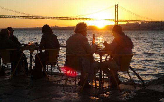 Una copa de vino portugués