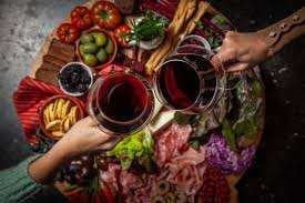 Charcuterie and wine