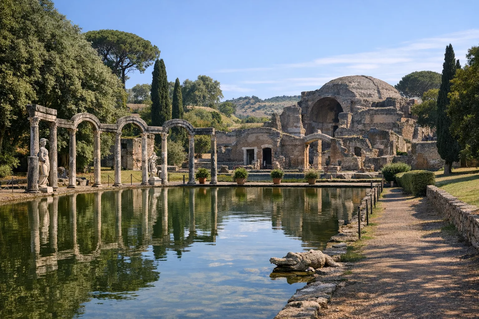 Relájate en la Villa Adriana