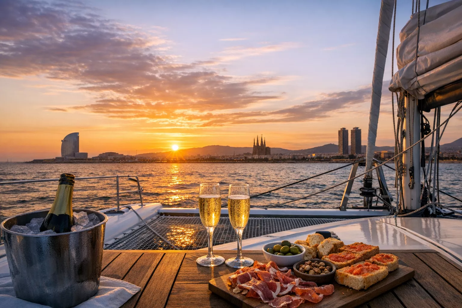 Rilassati su un Catamarano